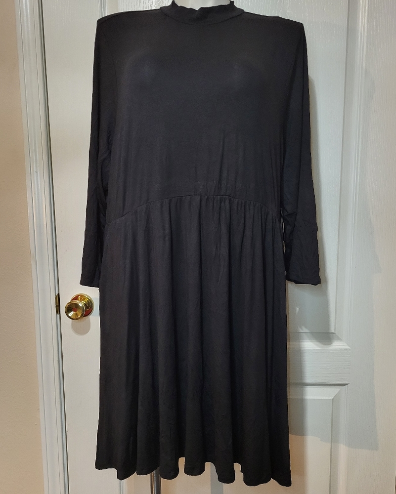 Torrid Super Soft Black Mock Midi Dress - Picture 3 of 13